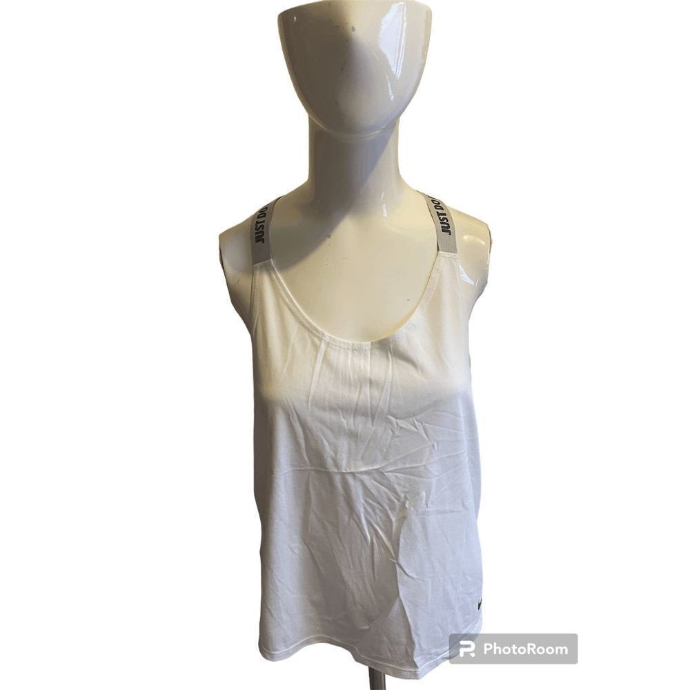 Nike Active Wear Top For Women Racerback Elastic Straps Sz M White
